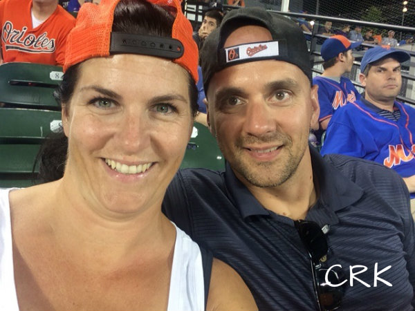 That guy behind us is totally wondering why this good looking dude is with such an old lady.